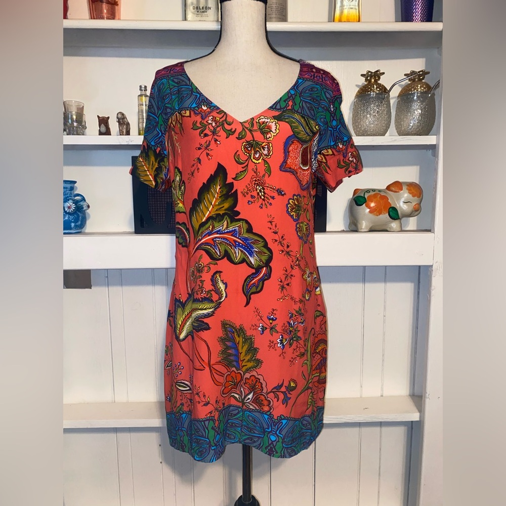 Desigual Floral‎ Shift Dress Large